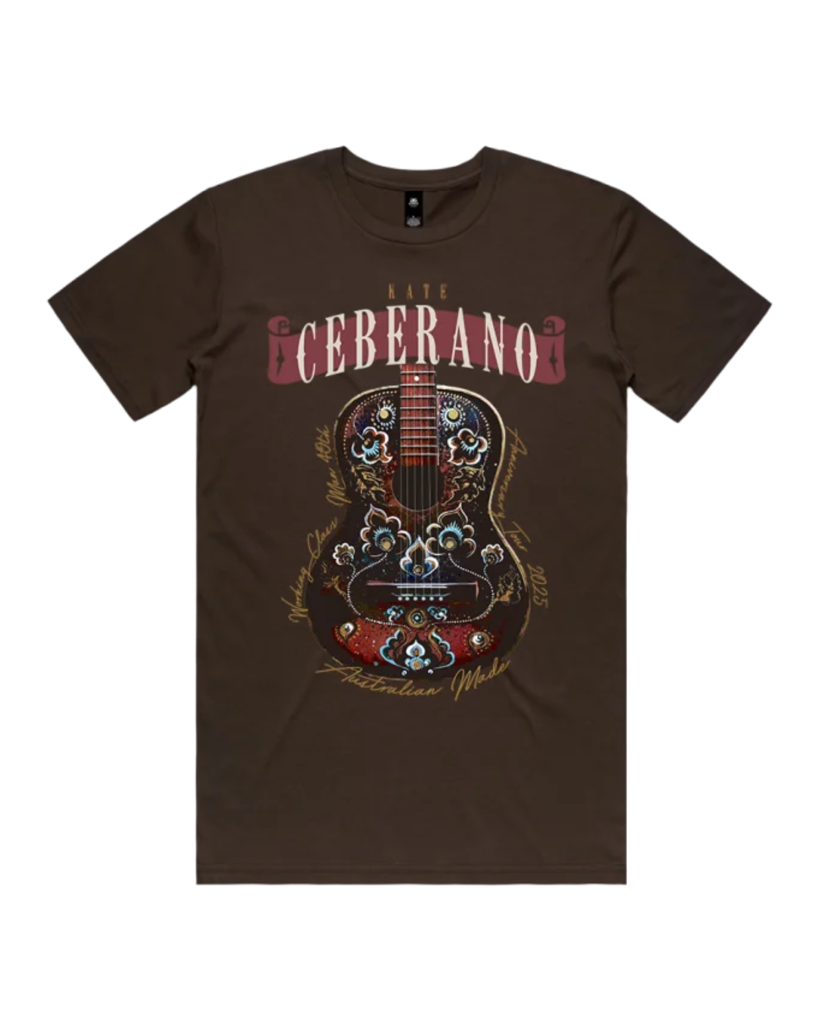 Kate Ceberano | Guitar | Brown Unisex T Shirt