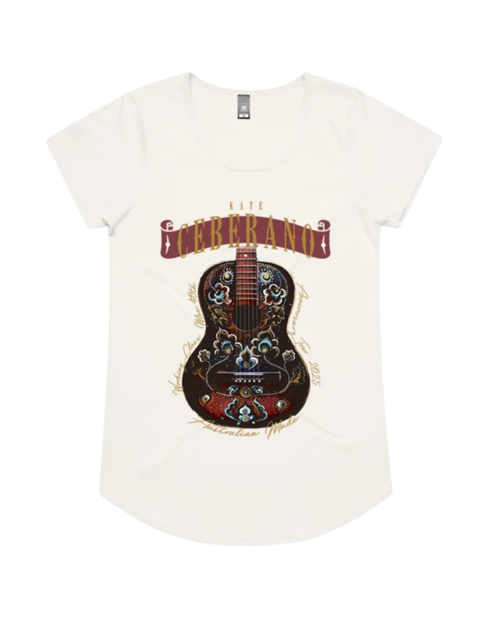 Kate Ceberano | Guitar | Cream Womens T Shirt